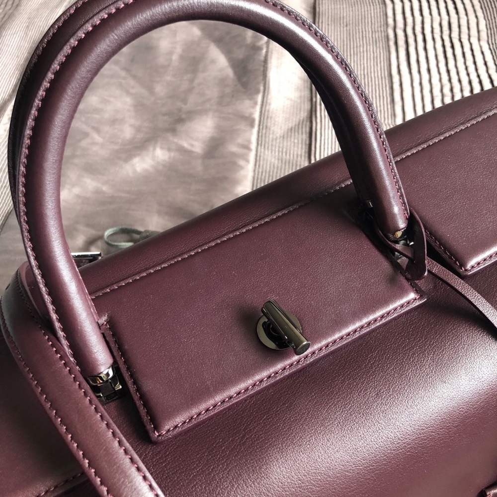 TOM FORD India Medium purple Leather Satchel Bag - Picture 12 of 16
